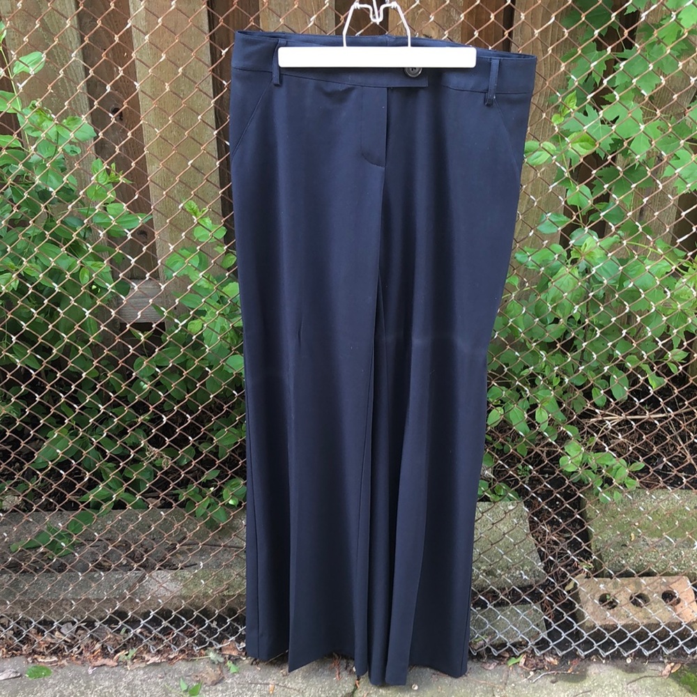 Navy Wide Leg Trouser
